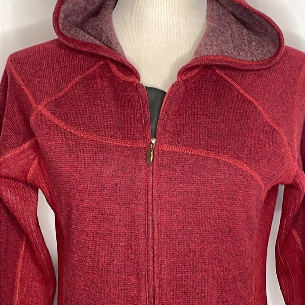 Mountain Hardwear Burgundy Wool Blend Jacket (M) - Picture 2 of 11